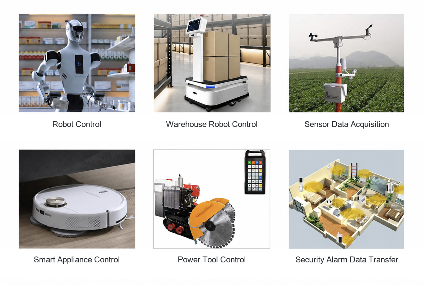 Wireless data transfer application areas