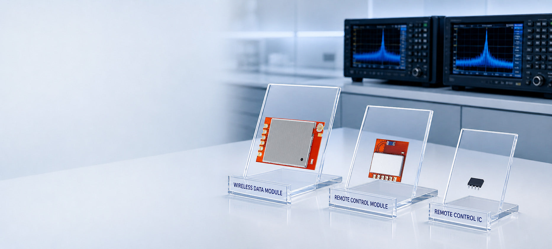 FNRF RF laboratory with wireless data module, remote control module and remote control IC